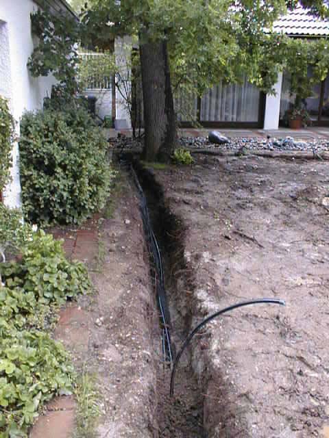 Außenanlage – Erdarbeiten